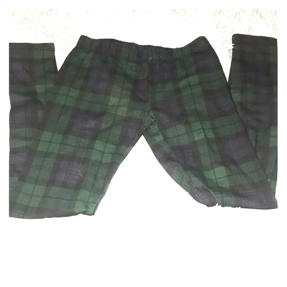 Plaid print leggings